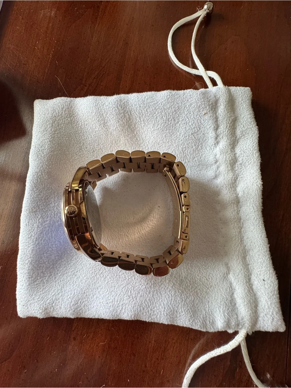 Michael Kors rose gold-tone watch blue dial